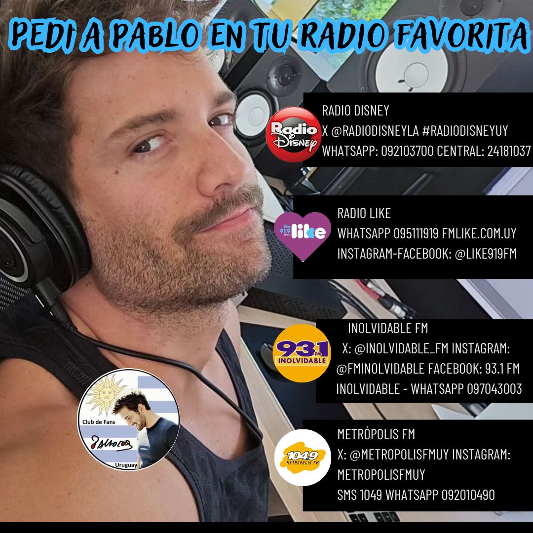 fcpalboranuru's tweet photo. Súmate a nosotros pidiendo a @pabloalboran en tu radio favorita, hoy pedimos #Inciso 🎶🎼🎧 https://t.co/C52G1TPzQ3