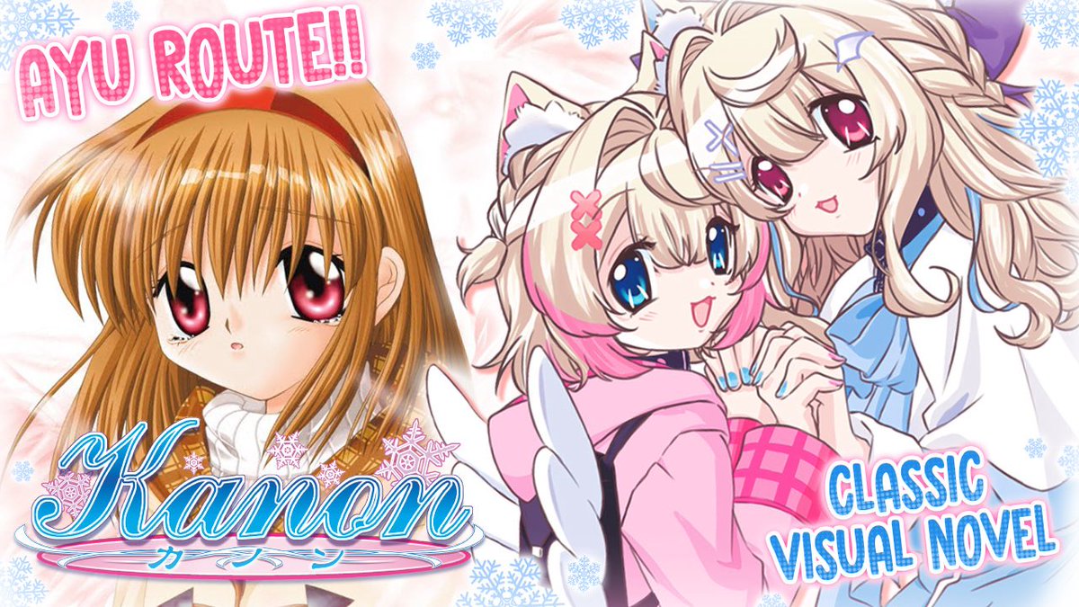 We’re playing the classic visual novel, Kanon! 🐾🩵🩷 Get ready for 12 hours of sad girls in snow together!! ❄️✨ Being tissues to prepare for the tears!

【KANON VISUAL NOVEL ENDURANCE 耐久配信】
1st game guaranteed to make you cry ❄️
▶︎ youtube.com/watch?v=RCW9JV…

#FUWAMOCO