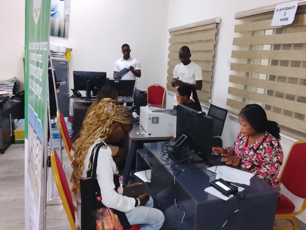PLS_Judiciary's tweet photo. Plateau State High Court Commences E-Affidavit System

The Plateau State High Court of Justice has officially commenced the use of its Electronic Affidavit (e-Affidavit) system, in line with earlier public announcements, marking a significant milestone in the judiciary’s drive toward digital transformation.

The Phase 1 Launch scheduled to commence in Courts across Jos North to kick start the pilot phase on 5th January, 2026 did not  kick off immediately due to the unavailability of the e-payment platform.

However, the E affidavit portal officially went live on Wednesday, 7th January 2026. It is designed to enhance efficiency, security, accessibility, and the long-term preservation of affidavit records. With this innovation, members of the public can now process affidavits conveniently from the comfort of their homes via the online portal: https://t.co/TLpyto30U7
or visit the High Court premises for guided assistance to ensure accuracy and seamless service delivery.

You can find a step by step guide on how to apply online for your affidavit here : https://t.co/ENJNtEefAw

The introduction of the e-Affidavit platform represents a major step forward in judicial digitalisation and underscores the Plateau State Judiciary’s commitment to improving service delivery through technology. 

The initiative also serves as a model that can be replicated by other courts across the country.