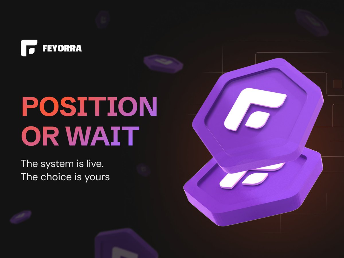 Silent spells split the crowd:

the ones who locked in early,
and the ones chasing signals.

FEY's running smooth.
Doors are wide open.

👉 Pick your side.