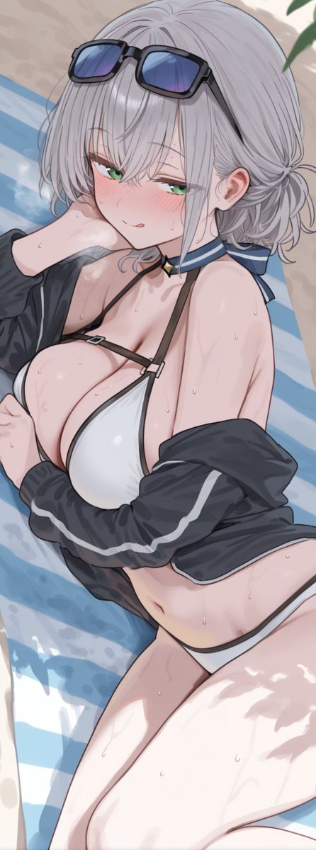 水着白銀ノエル / shirogane noel
sfw illustration