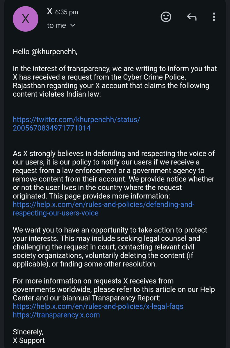 जब हमने सवाल पूछे तो जवाब देने के बजाए बातों को गोल गोल घुमाया गया ,CTR पोर्टल को रातों रात मेंटेनेंस पर डाल दिया गया , 

अब राजस्थान पुलिस द्वारा ट्वीट डिलीट करने की धमकी दी जा रही , जब तक हमको हमारे सवालों का जवाब नहीं मिल जाता हम शांत नहीं बैठेंगे ।