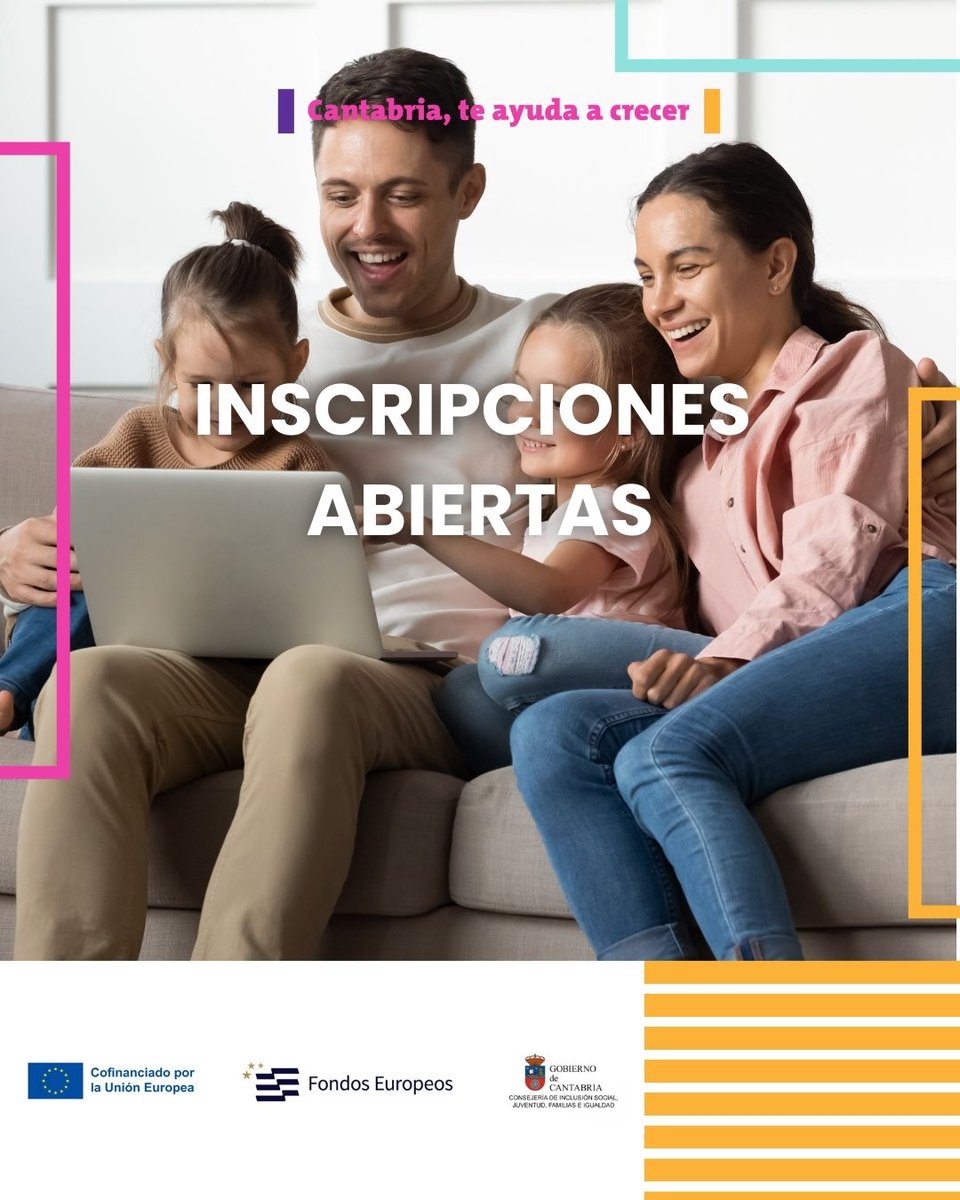 Comenzamos grupos en diferentes municipios de Cantabria ¿Te has inscrito ya?
#CantabriaTeAyudaACrecer #FondosEuropeos