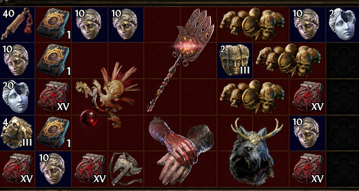 Sirmage_'s tweet photo. Solo run with fubgun, temple layout, 3 hh lol, the divs was down a bit, its commum like 75 https://t.co/wicisw8IYU