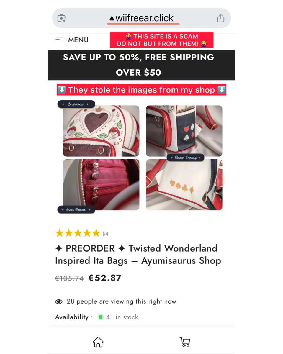 ⚠️ Scam Alert: Do NOT buy from this store ⚠️

(RTs are super appreciated 🥺)