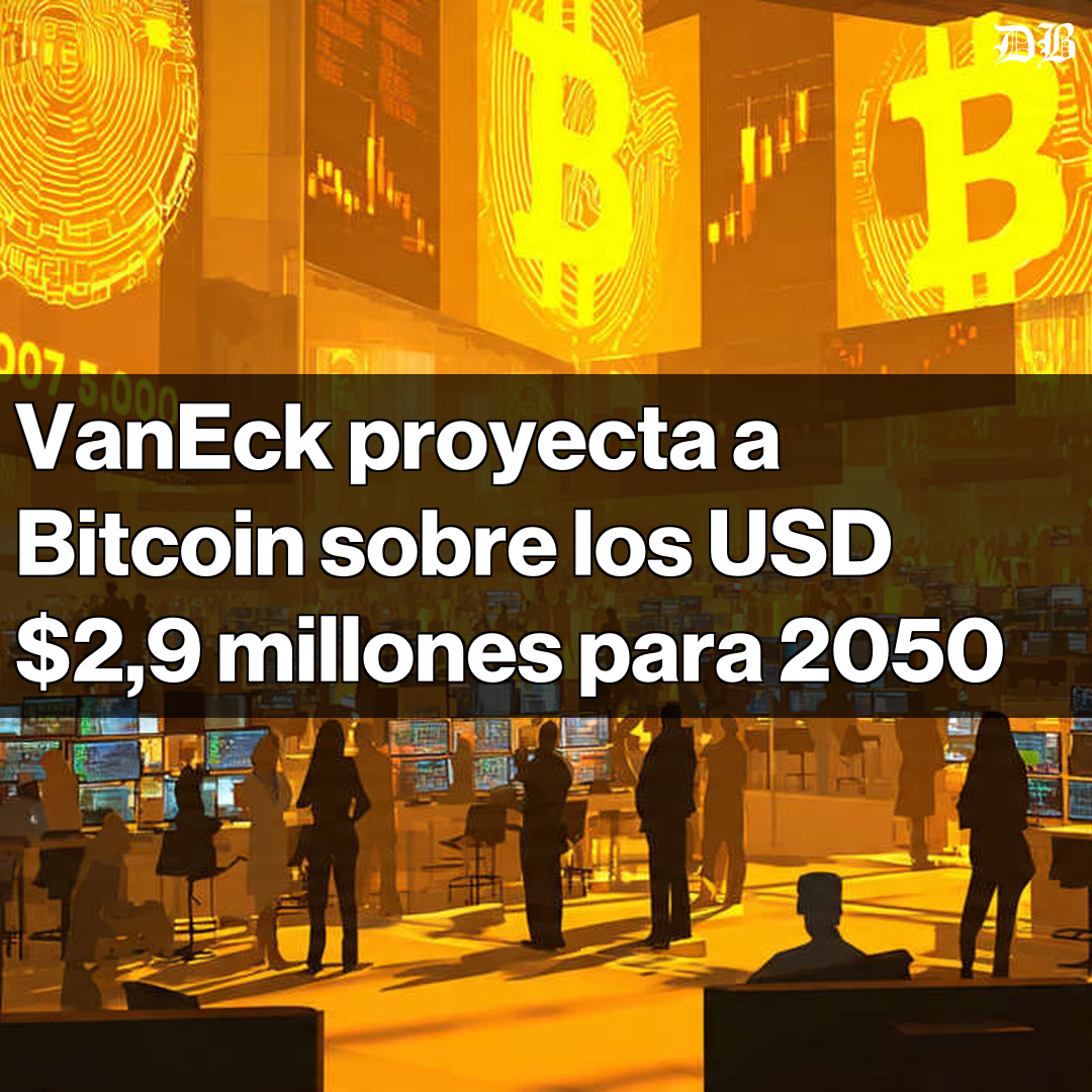 🚀📈 ¡VanEck proyecta Bitcoin a USD $2,9 millones para 2050! Una valoración  que se basa en su posible adopción como activo de liquidación y reserva  global. Se estima un retorno anualizado de
