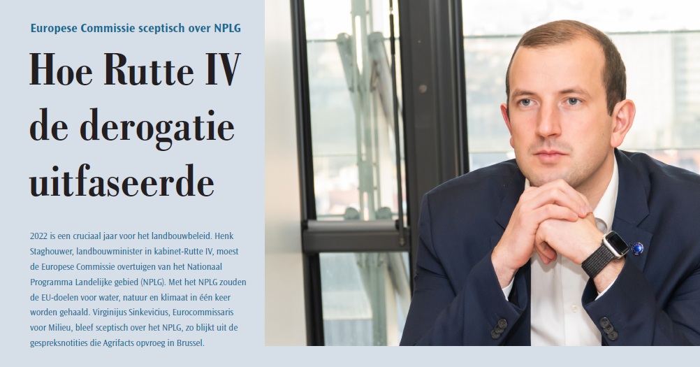 In 2022 probeerde Nederland (VVD-D66-CDA-CU) de Europese Commissie te overtuigen van de noodzaak van een grootscheepse herinrichting van het platteland. Daarbij werd derogatie afgezegd. De EU was niet overtuigd, blijkt uit opgevraagde gespreksverslagen:
stichtingagrifacts.nl/wp-content/upl…