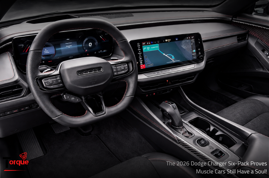 TorqueTales317's tweet image. 2026 Dodge Charger Six-Pack: Muscle didn’t disappear — it evolved.

The 2026 Dodge Charger Six-Pack brings back the sound, the soul, and the sensation that made the Charger legendary... 

First Drive Review: bit.ly/3LEQpj1 

#Torquetales #DodgeCharger #AutoReview