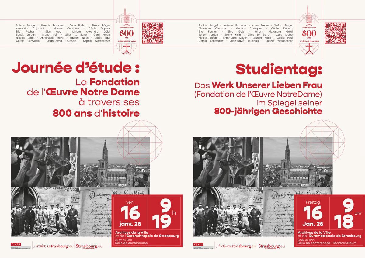 🕖 9h00 > 18h00 I Archives de la Ville et de l’Eurométropole de Strasbourg/ Salle de conférences – 34, avenue du Rhin
🕖 19h00 > 20h00 I Salle du Münsterhof – 9, rue des Juifs

🔗 calameo.com/read/001821919…