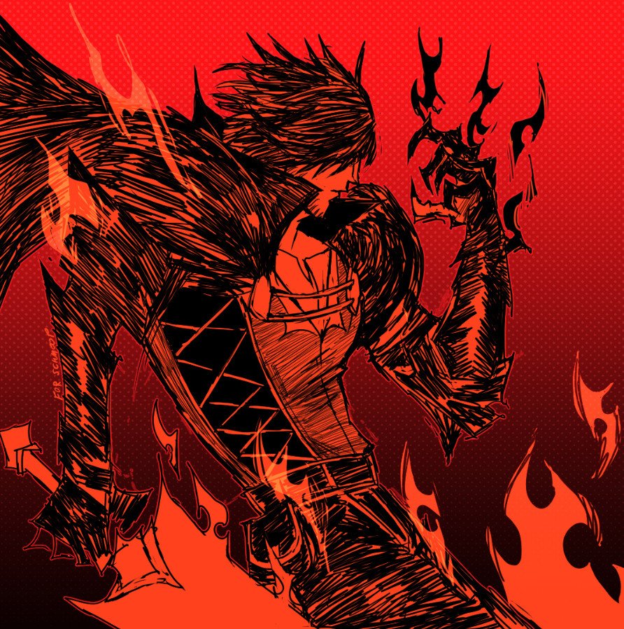 GENCZILLA's tweet image. Clive Rosfield ffxvi sketch