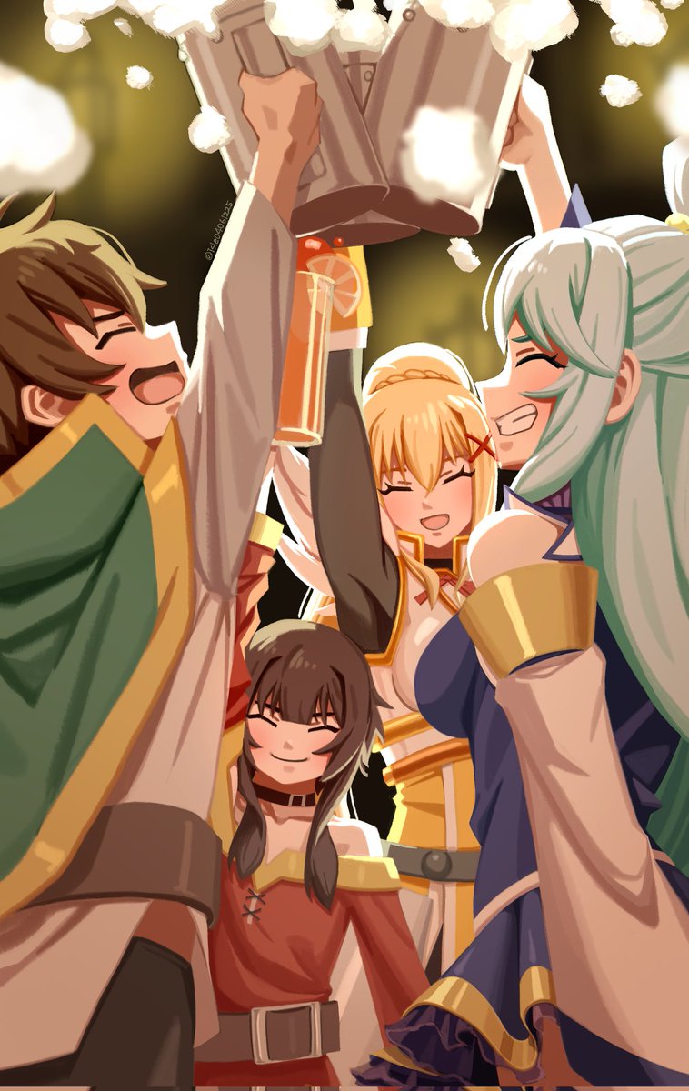 isle04061225's tweet image. Happy new year! Cheers!!    #このすば