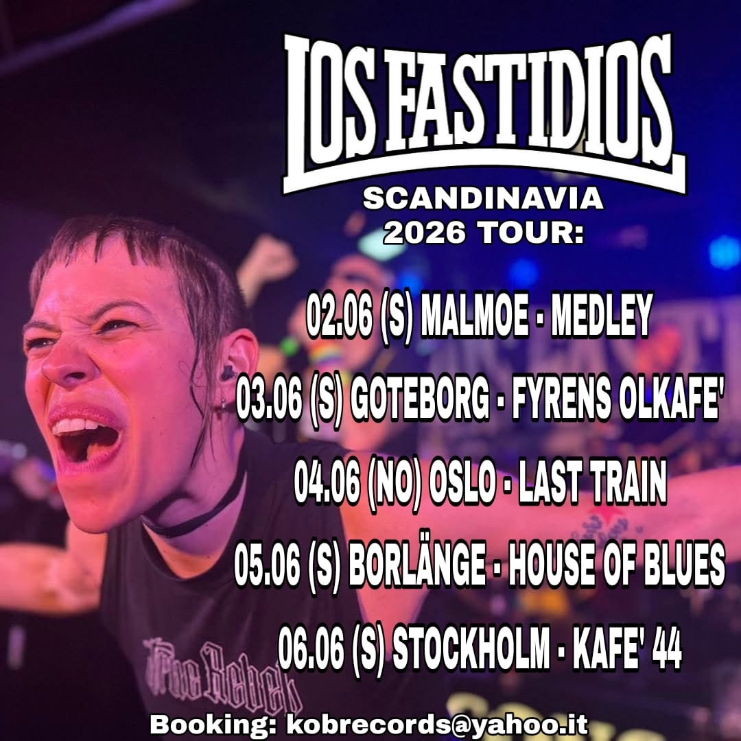 💥BACK IN SCANDINAVIA 💥 Hey Swedish and Norvegian Rudies 🏁, update your agenda, book your tickets and be ready for five amazing shows !!!! We're coming back....see you next june !!!!! LOS FASTIDIOS