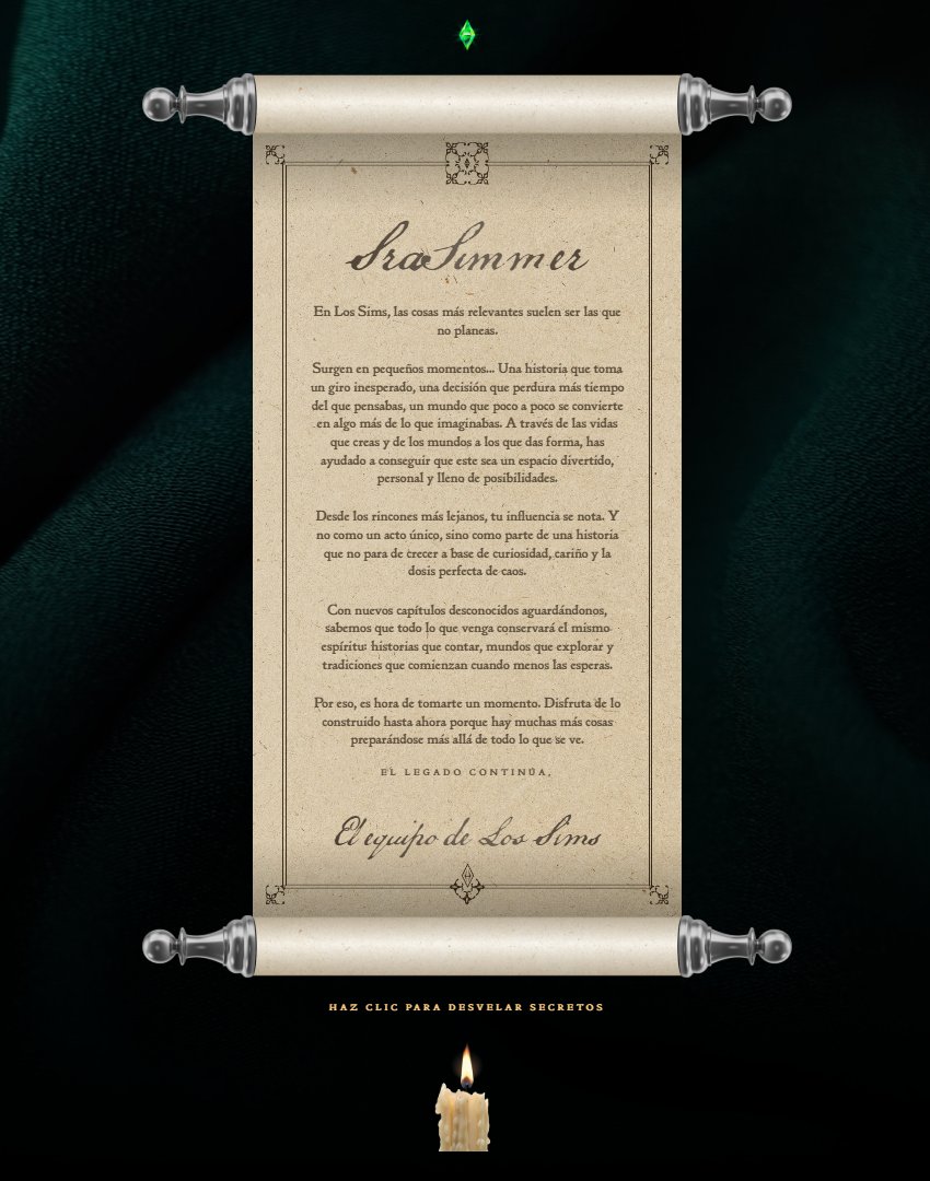 SraSimmer's tweet image. Me hizo mucha ilusión recibir esto, nunca dejará de emocionarme este juego.

                ✨️ 15 de Enero ✨️

    #EACreatorNetwork #TheSims4