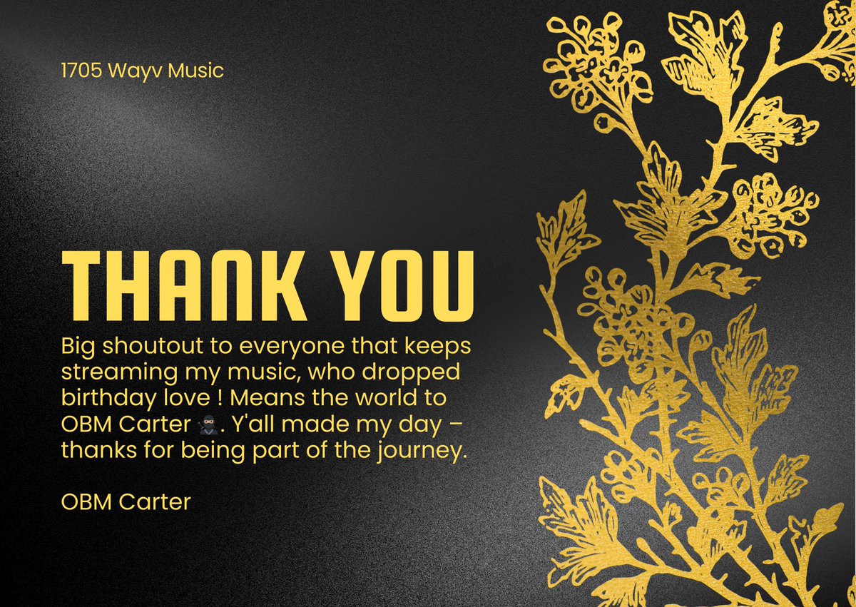 ObmCarter's tweet image. Thank You ❤️🥷🏽