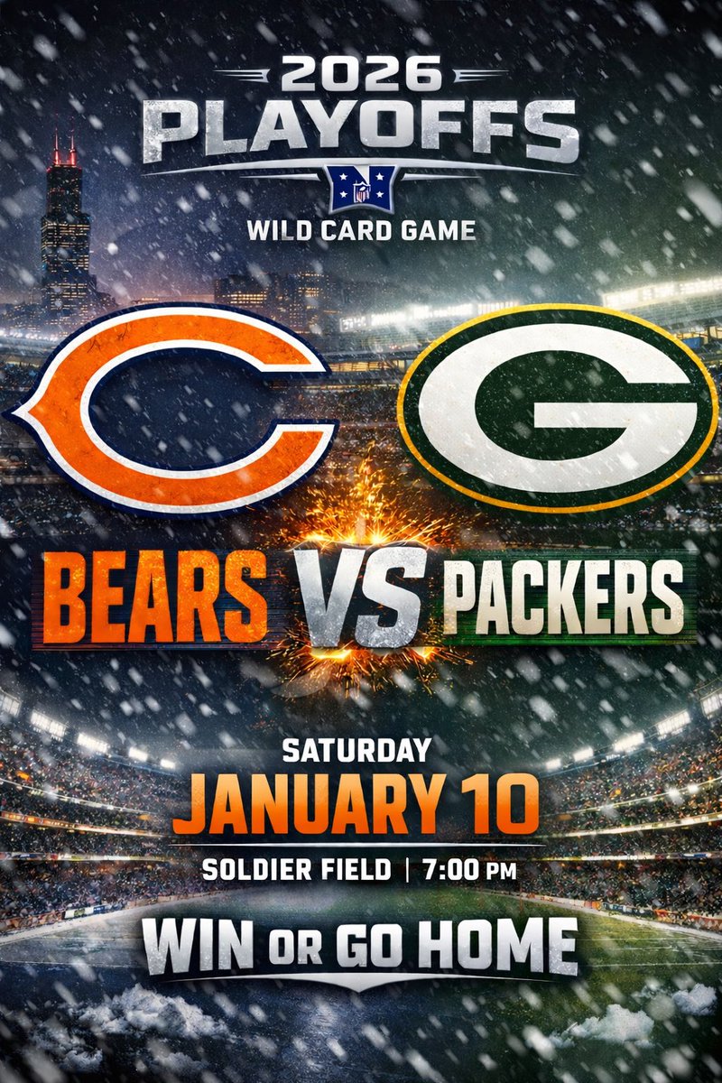thechisports's tweet image. GAME DAY! 🐻⬇️

REPOST IF YOU GOT THE BEARS BEATING THE PACKERS TODAY.