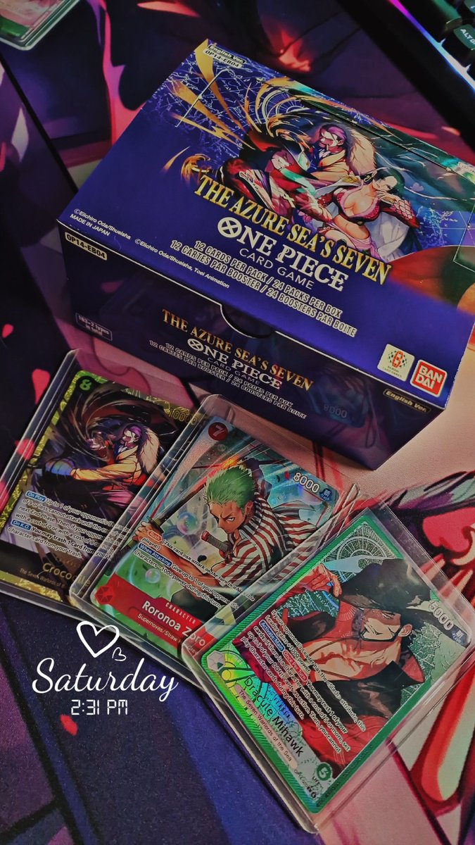 Firts Box of OP14-EB04 🙂‍↕️
Bin sehr zufrieden, hauptsache Zoro gezogen ❤️ Alles 3 richtige GOATS
#OP14 #OnePieceTCG #ONEPIECE