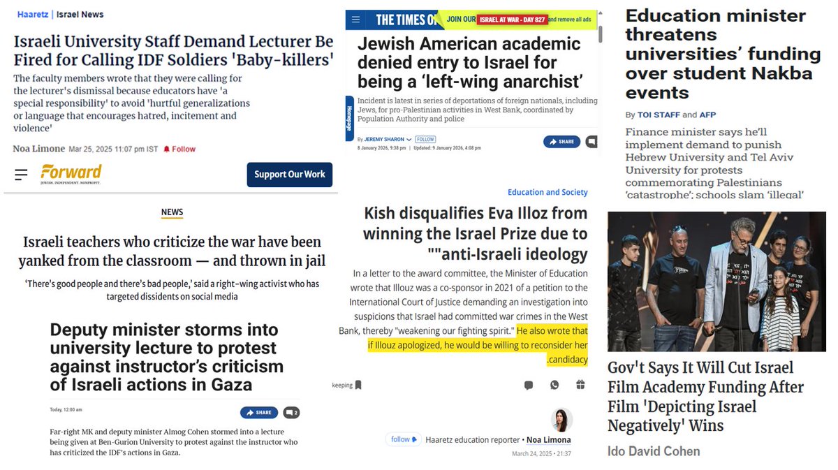 ibrahimibnyusuf's tweet image. 𝟏𝟔) A mosaic of Zionist intolerance of dissident voices.