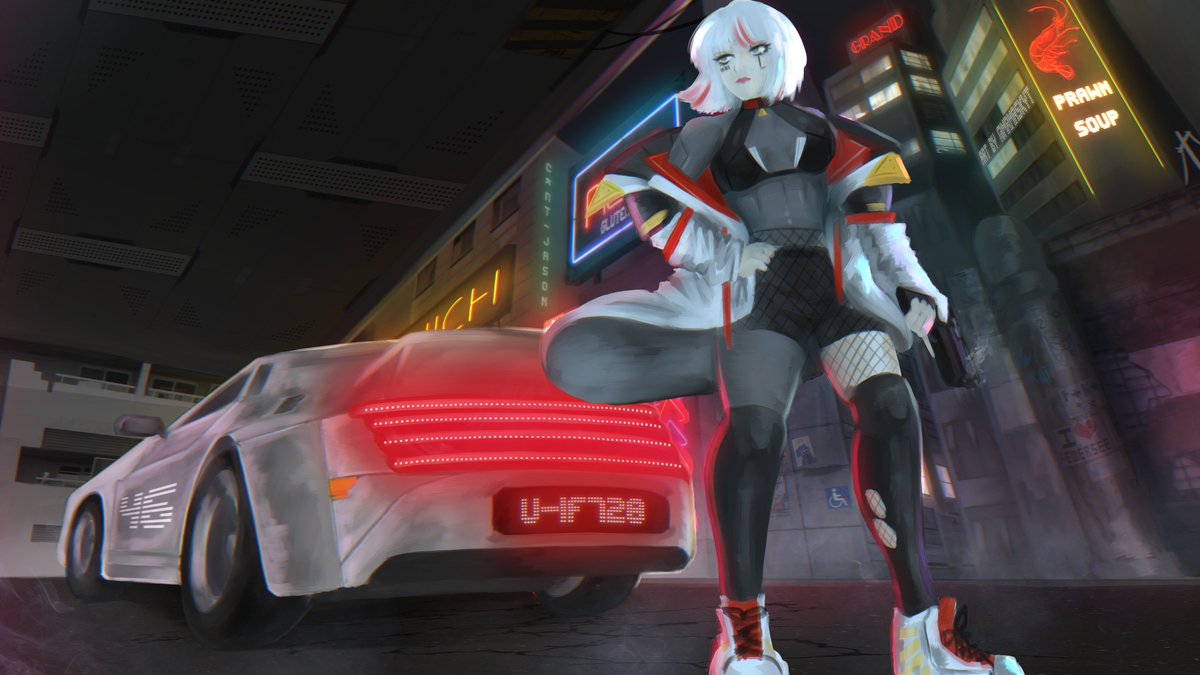 Another cyberpunk inspired artwork.
Artwork commissioned by <a href="/Shy_MadeIt/">Shy ⚡️Comms open</a>