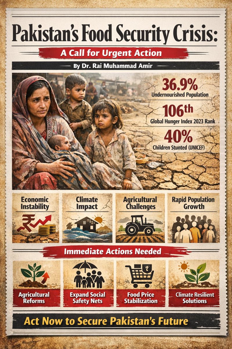 In a land blessed with fertile soil, no child should sleep hungry.
Food insecurity in Pakistan is not due to lack of resources but lack of actions
<a href="/FAO/">Food and Agriculture Organization</a> 
<a href="/UNICEF_Pakistan/">UNICEF Pakistan</a>