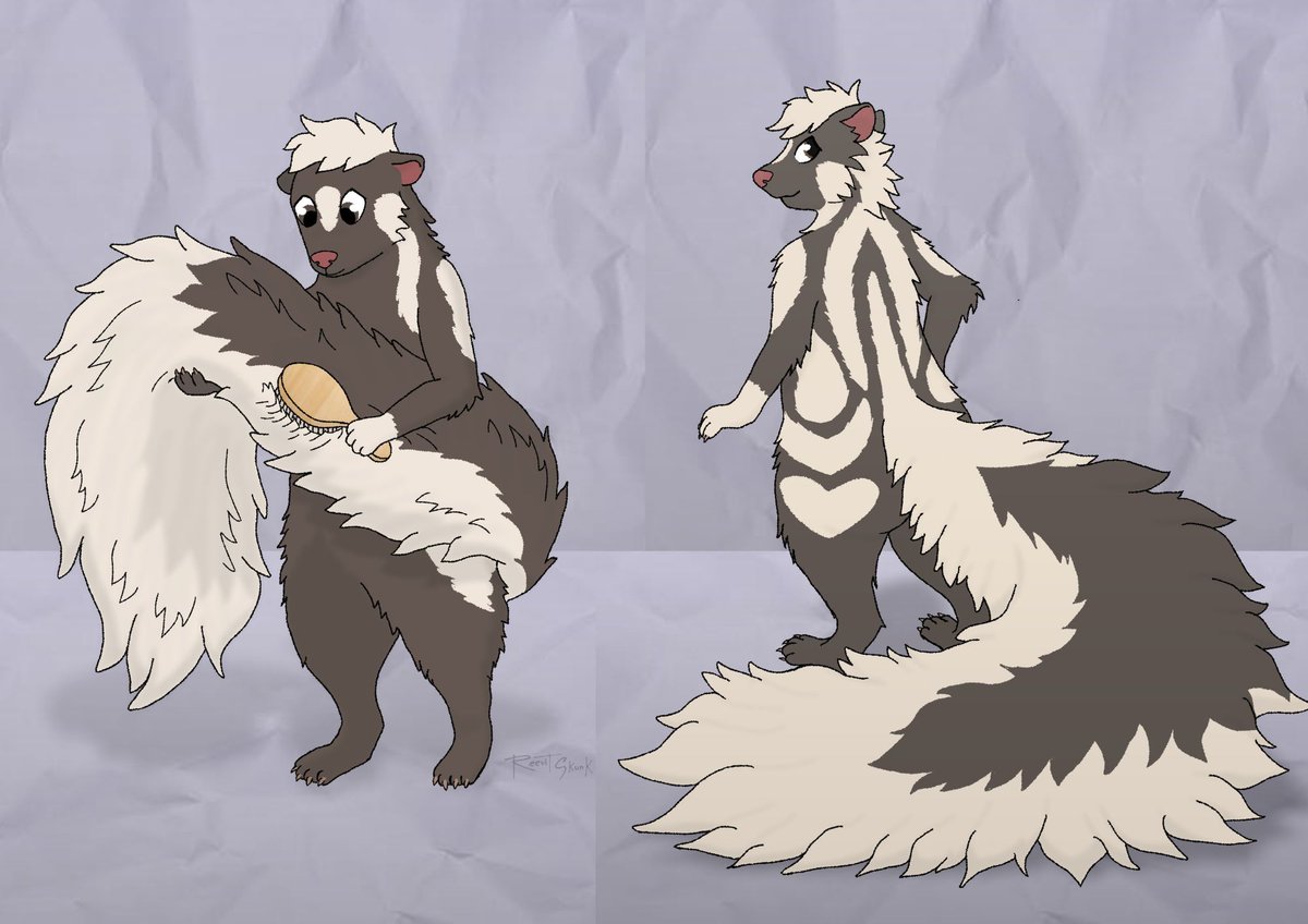 StinkyRVT's tweet photo. @Roki_Skunk_Wolf Stinky :3 https://t.co/tSdspfToXD