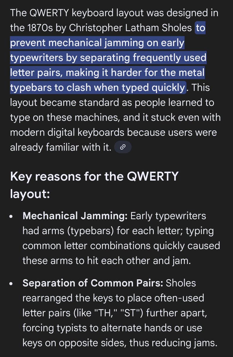 RobKnipe's tweet image. “I’ll get some writing in today.”
Brain: “Why is a QWERTY keyboard set out like that?”

One day I’ll not be distracted…
