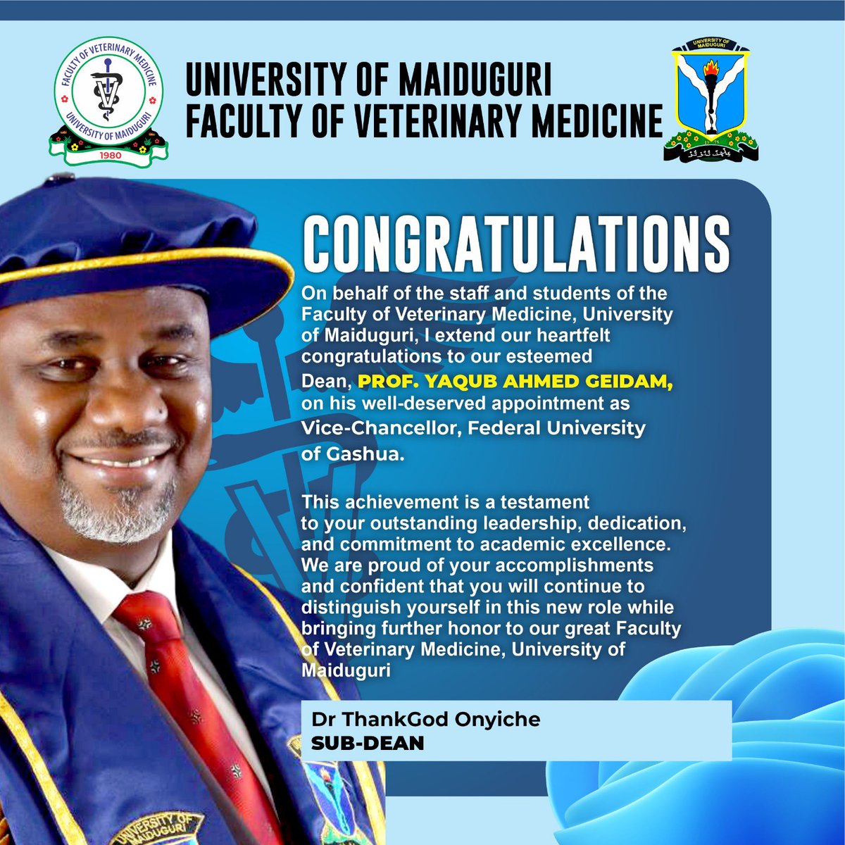 Faculty of Veterinary Medicine, UNIMAID (@fvmunimaid) on Twitter photo 