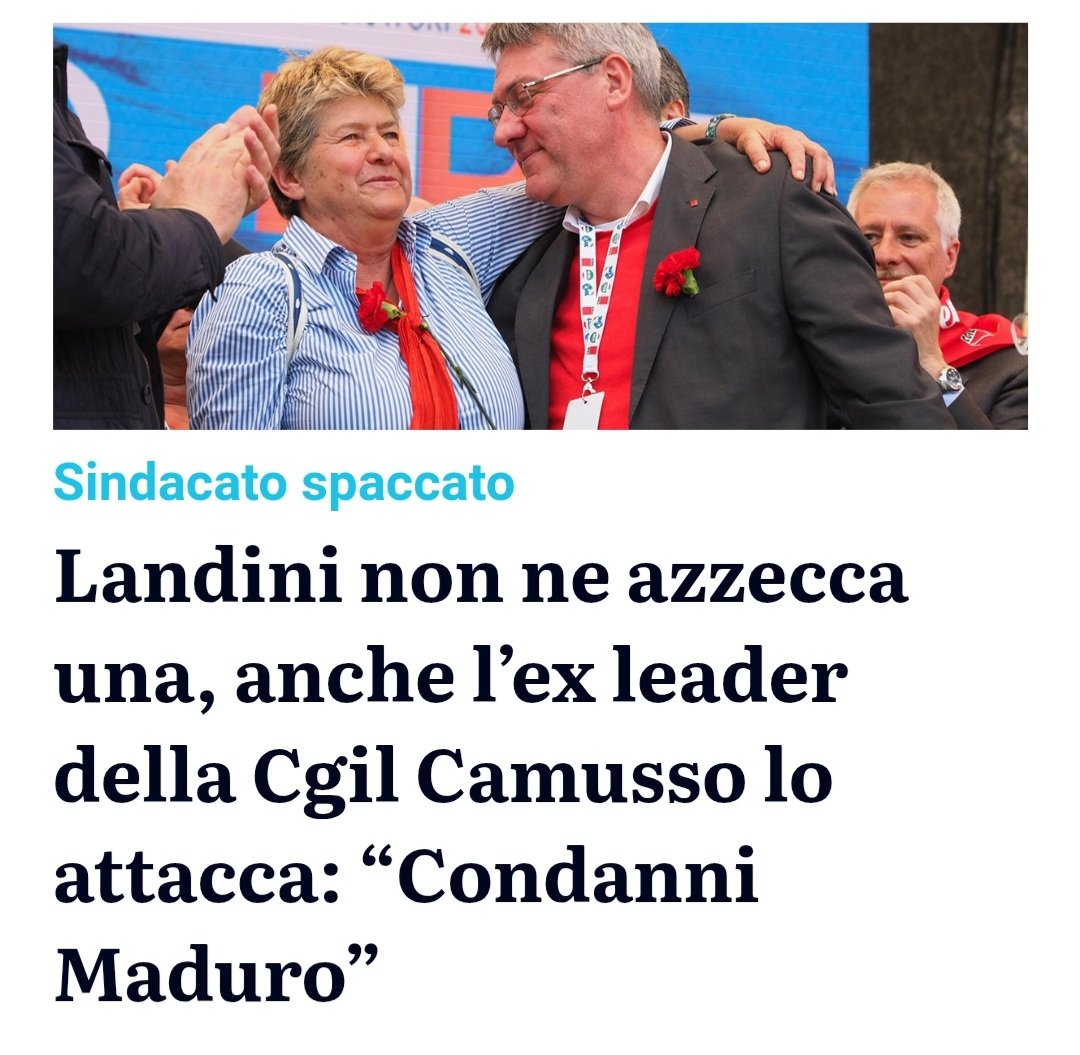 francetomm's tweet image. Alla Camusso pongo una domanda: "Come avete fatto a mettere la @cgilnazionale in mano ad un personaggio come #Landini? Non avevate niente di meglio? Sarebbe gravissimo solo pensarlo".