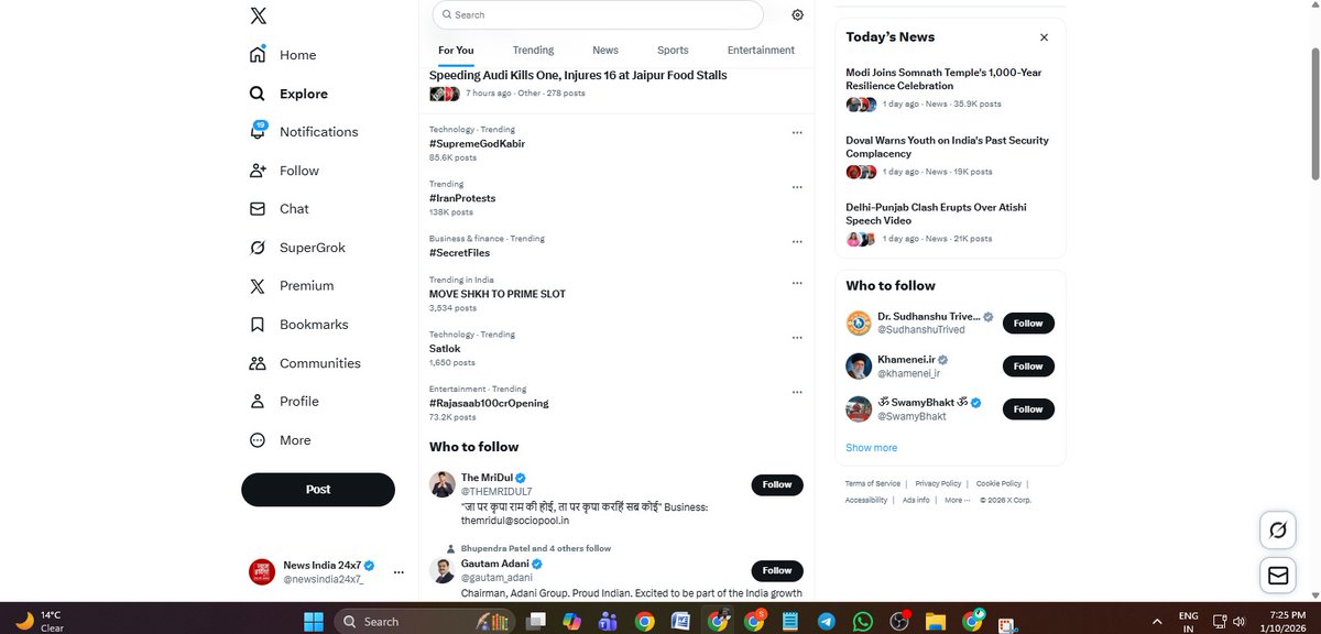 newsindia24x7_'s tweet image. News India का नया शो Secret Files  x पर ट्रेंडिंग.....
@RanaYashwant1  
#newsindia #secretfiles #trendingshow