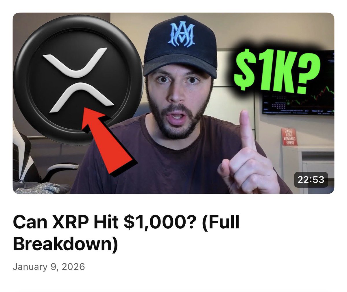 Can $XRP Hit Actually Ever Hit $1,000?! Full breakdown dropping today!  Subscribe & make sure you have notifications on: https://t.co/gEdxwg9V6c