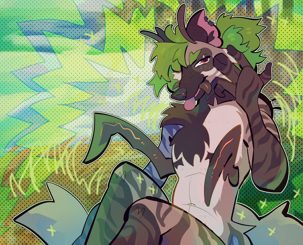 antimadss's tweet image. Halfbody comm! 🌴🌴