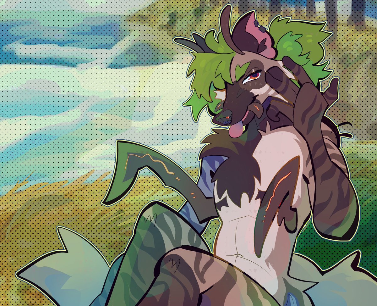 antimadss's tweet image. Halfbody comm! 🌴🌴