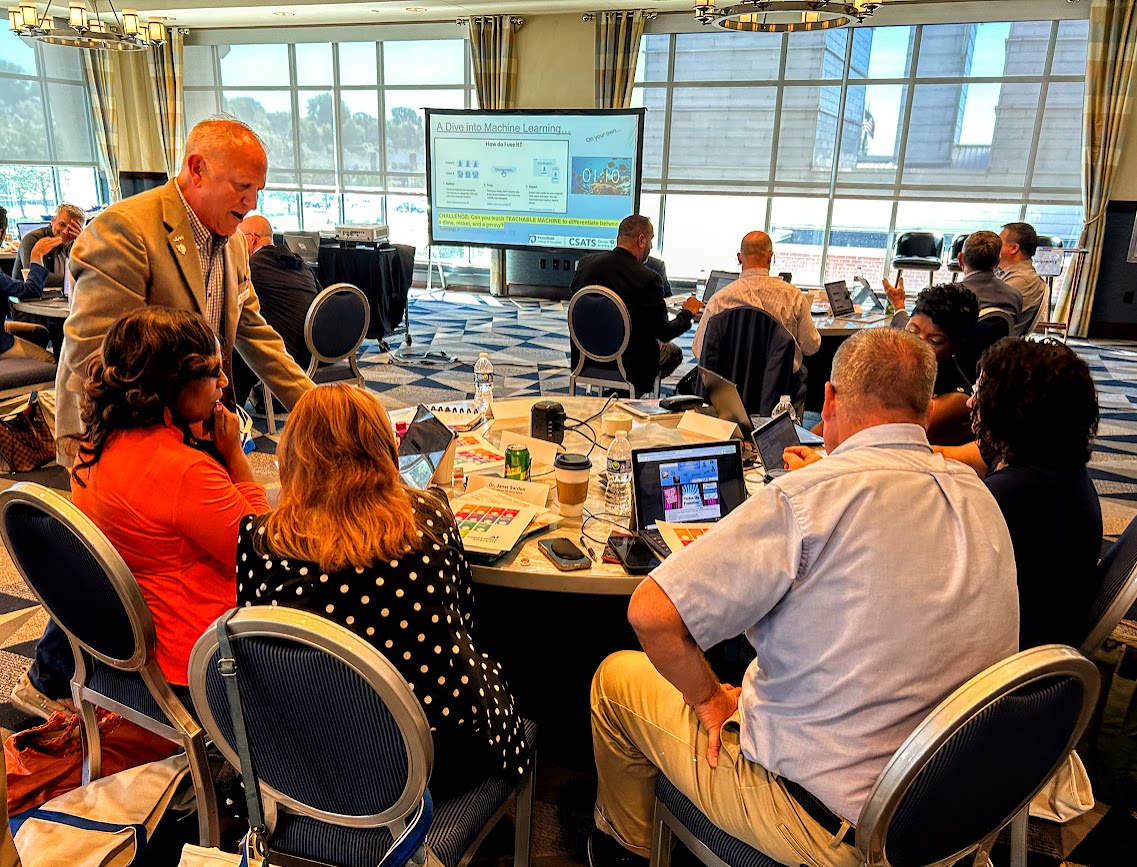 pennstateCSATS's tweet photo. #K12 #LEAs and IUs, we do exceptional #AI PD and Keynotes. We can support your AI journey. PM us for more info or explore > https://t.co/RhUNpbOwss https://t.co/Y6pg0UMeGS