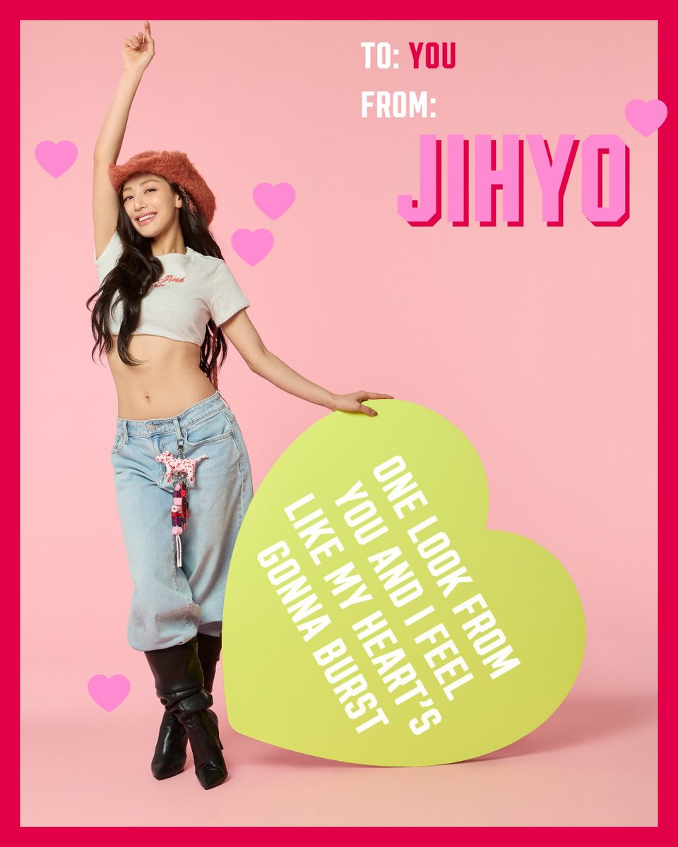JIHYO for VICTORIA'S SECRET PINK

TO: YOU
FROM: JIHYO

ONE LOOK FROM YOU AND I FEEL LIKE MY HEART'S GONNA BURST

#지효 #JIHYO #ジヒョ