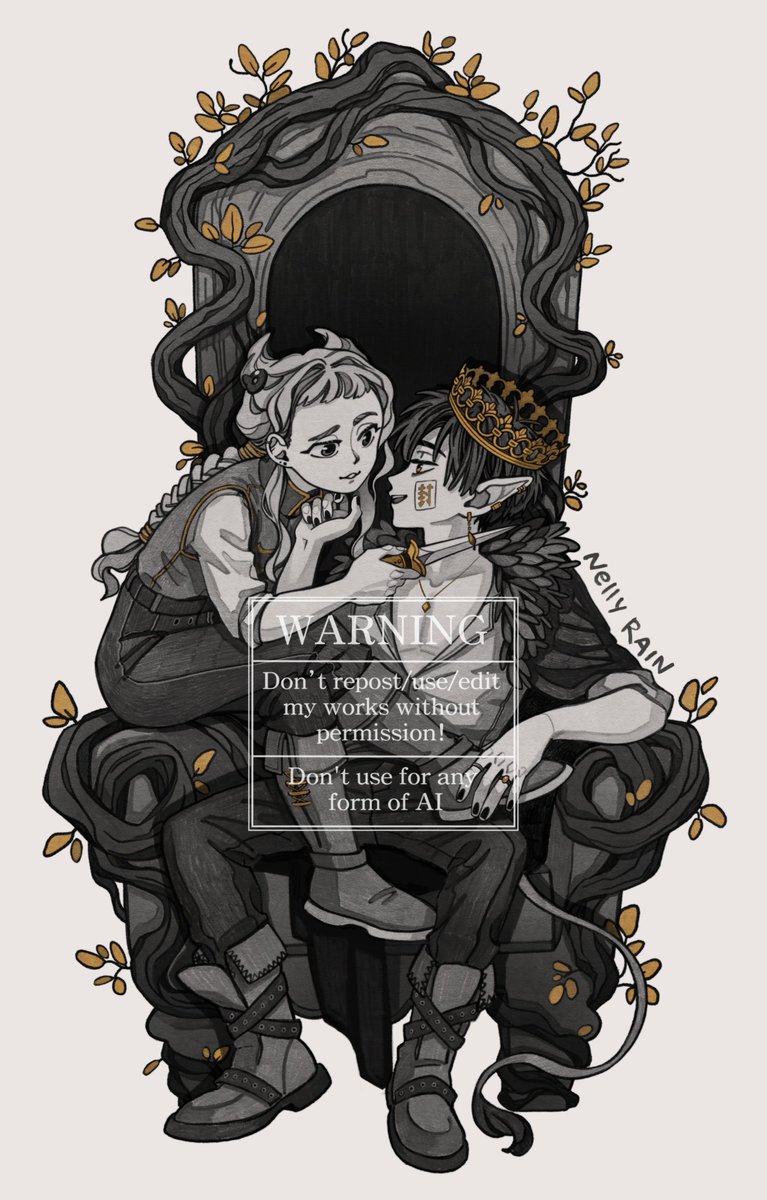 NellyRain37's tweet image. Hanako &amp;amp; Nene as Cardan &amp;amp; Jude ⚔️👑
#TheCruelPrince #地縛少年花子くん