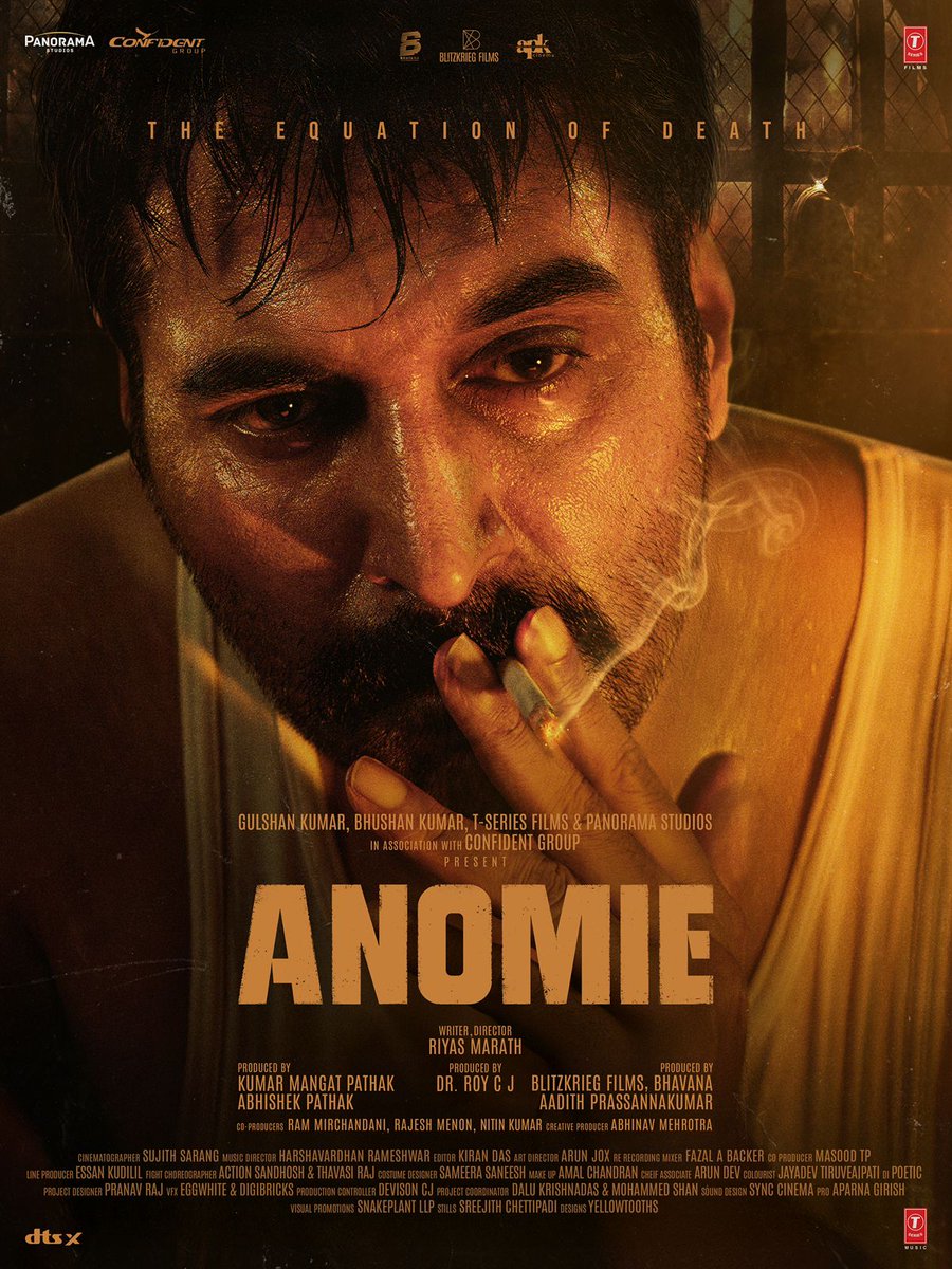TSeries's tweet photo. 𝐓𝐡𝐞 𝐜𝐨𝐬𝐭 𝐨𝐟 𝐤𝐧𝐨𝐰𝐢𝐧𝐠 𝐢𝐬 𝐧𝐞𝐯𝐞𝐫 𝐠𝐞𝐧𝐭𝐥𝐞.
Welcome to the World of #Anomie – The Equation of Death
In Cinemas | January 30, 2026
Starring
@Bhavana & @Rahman
Written & Directed by @Riyas Marath
#Anomie
#Bhavana
#RahmanActor
#RiyasMarath
#CJRoy
@KumarMangat @AbhishekPathakk#BhushanKumar #KrishanKumar
@PanoramaMovies @TSeriesfilms
@ram_rampagepix @Rajeshmenon1969 @Abh1navMehrotra @ShivChanana @neerajkalyan_24
#TseriesMusic
@rameemusic
#PanoramaStudios
@ConfidentGroup1
#Blitzkerigfilmsindia
#BhavanafilmProductions
#AadithPrassanaKumar
#SciFiThriller #Anomie #TheEquationOfDeath
#Jan302026