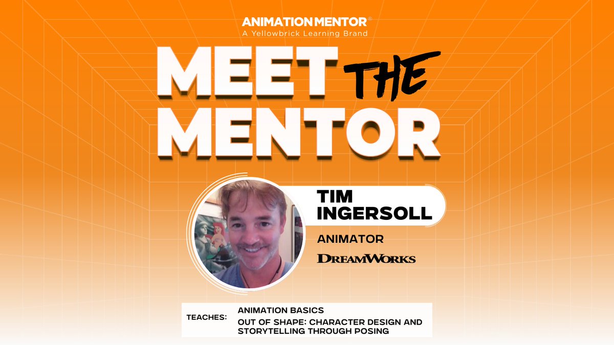 AnimationMentor's tweet image. Tim Ingersoll is an Animator at DreamWorks Animation, with a deep background in classic 2D animation. Tim has worked on projects such as The Little Mermaid and The Road to El Dorado.

Learn more: am3d.co/3UFpNii

#animationmentor #2Danimation
