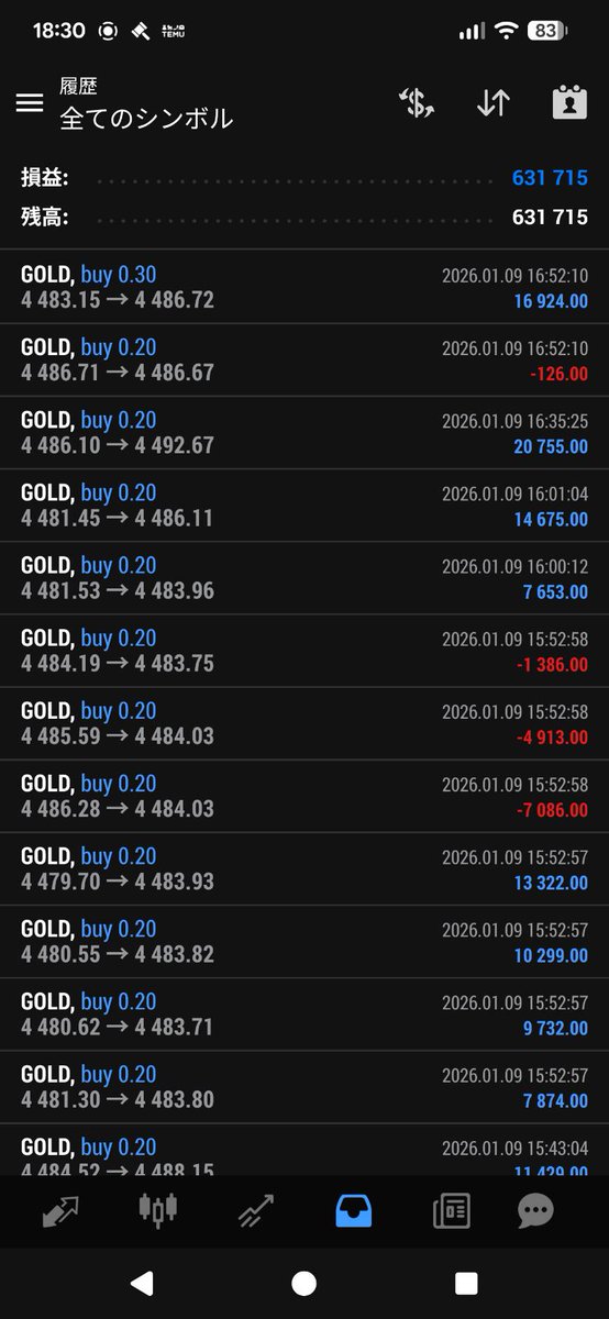 devil08EA's tweet image. 1月5日〜1月9日　収支報告

もうすぐミラートレード始まる！
代理店も募集中
破格の報酬をご用意

is.gd/HsgsRC

#投資 #FX #EA #コピトレ #ミラトレ #株式 #副業 #聖杯 #副収入