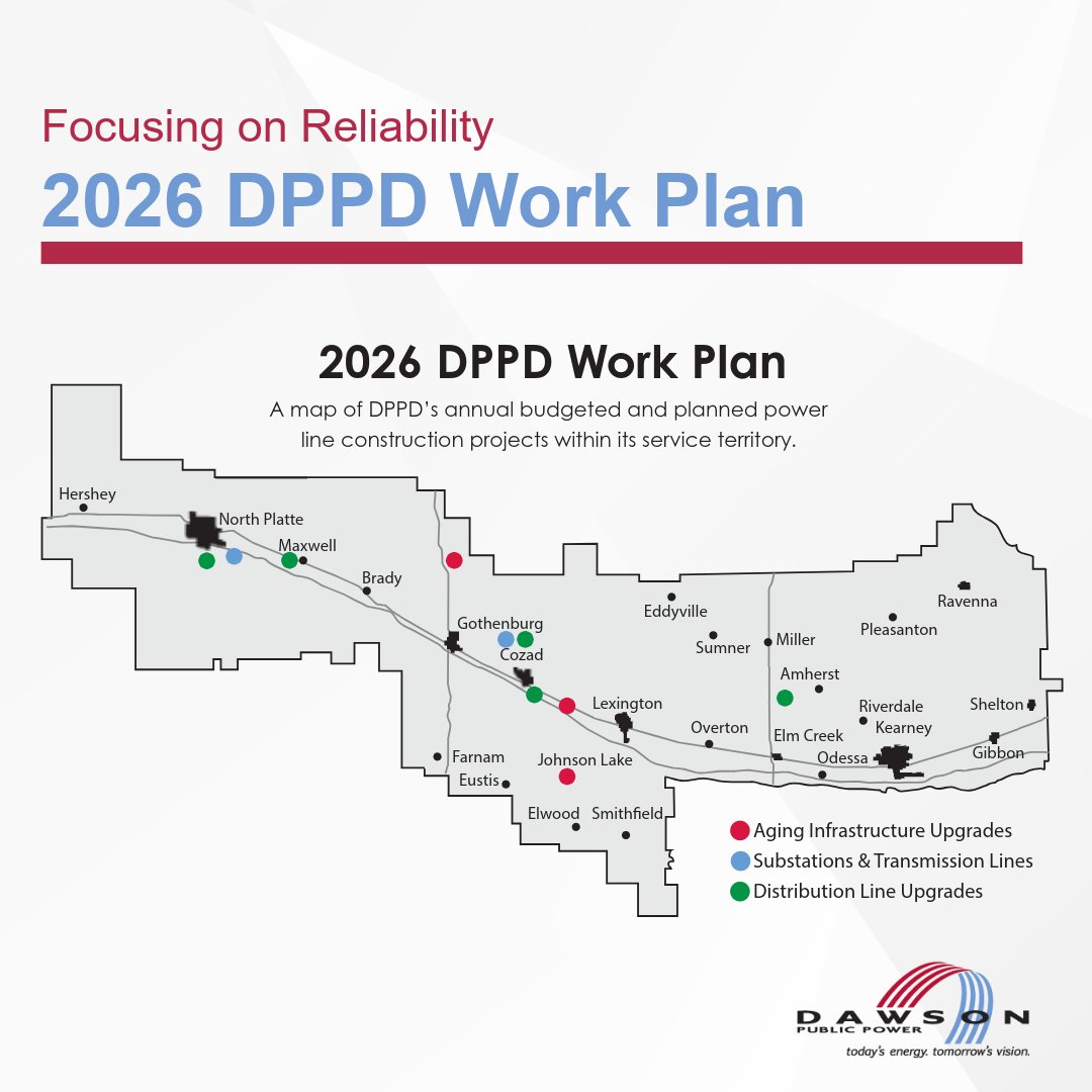 DPPD takes pride in our commitment to delivering safe, reliable, and affordable electricity. Fulfilling this promise requires online investment in our infrastructure, ensuring that our electric distribution system remains strong and dependable for decades to come.