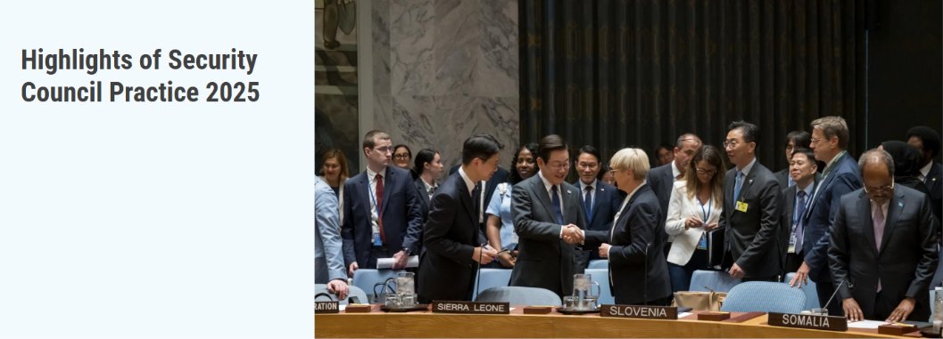 UNDPPA's tweet photo. The #UNSCAD 2025 Highlights of Security Council Practice is now available online! 
https://t.co/6Y6OxQCZPf. https://t.co/NQwmnQtstQ