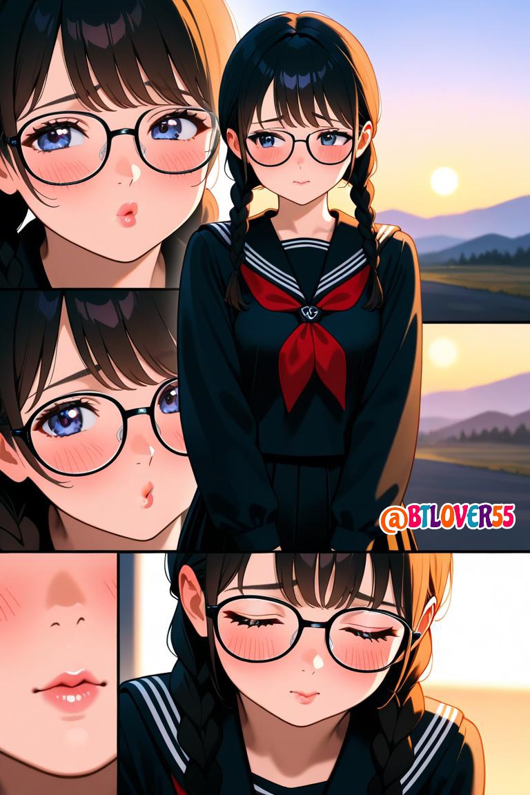 なんかマンガのコマ割りみたいなの出たw ※びーのAIイラスト