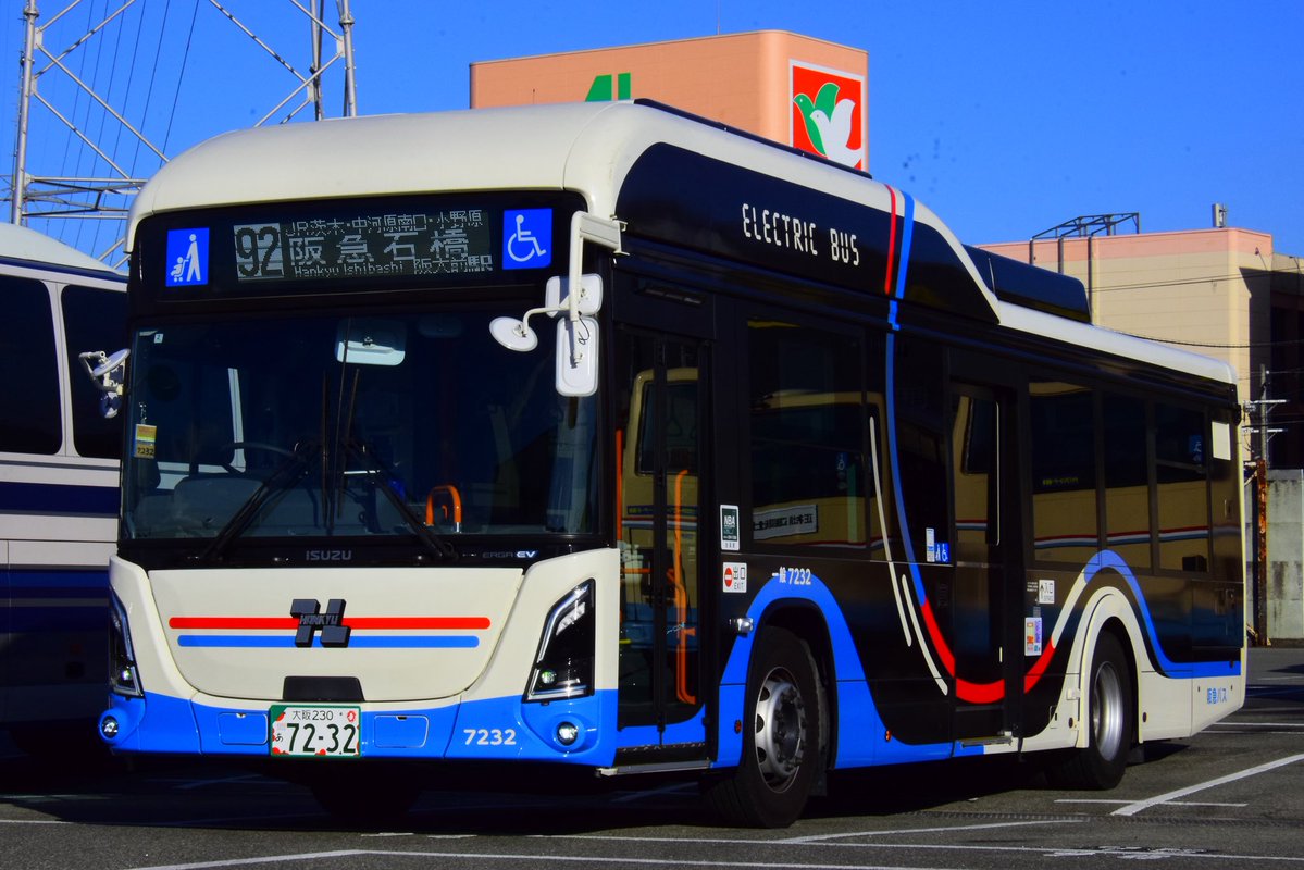 エルガと そして、大阪万博でも活躍したエルガEV 【 いすゞZAC-LV828L1 】 茨