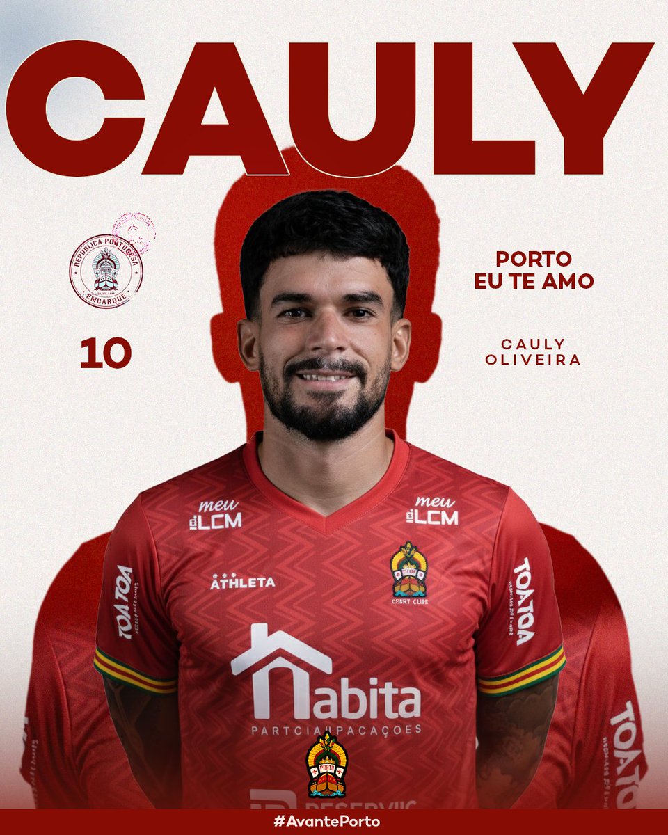 CentralPortoBA's tweet image. O PORTO TEM REFORÇO PARA O BAIANÃO 2026!
Junto ao @ecbahia o Porto anuncia o meio-campista Cauly, que chega para reforçar o gigante da feirinha no campeonato baiano e Série D 2026!
Bem-vindo a sua cidade natal, Cauly!