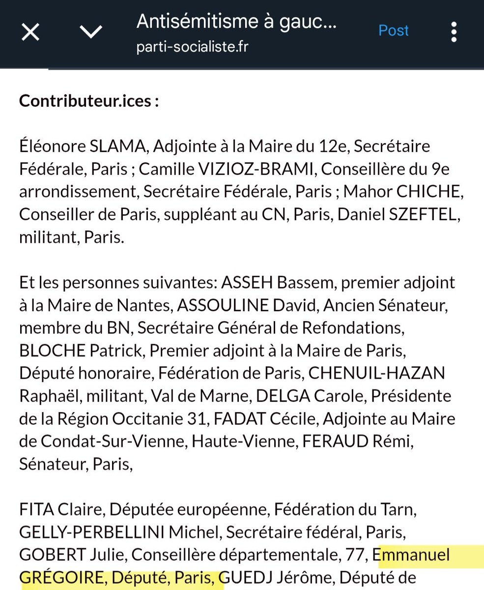 Weatherboy_fr's tweet image. Le candidat du PS à Paris, Emmanuel Grégoire a signé un texte d'ordures visant à rejeter les mots 
« Génocide » !
« Apartheid » !!
« Nettoyage ethnique » !!!
dans l'extermination en cours à Gaza.

Pas de Robert Faurisson à Paris, dégagez les négationistes.
parti-socialiste.fr/antis_mitisme_…