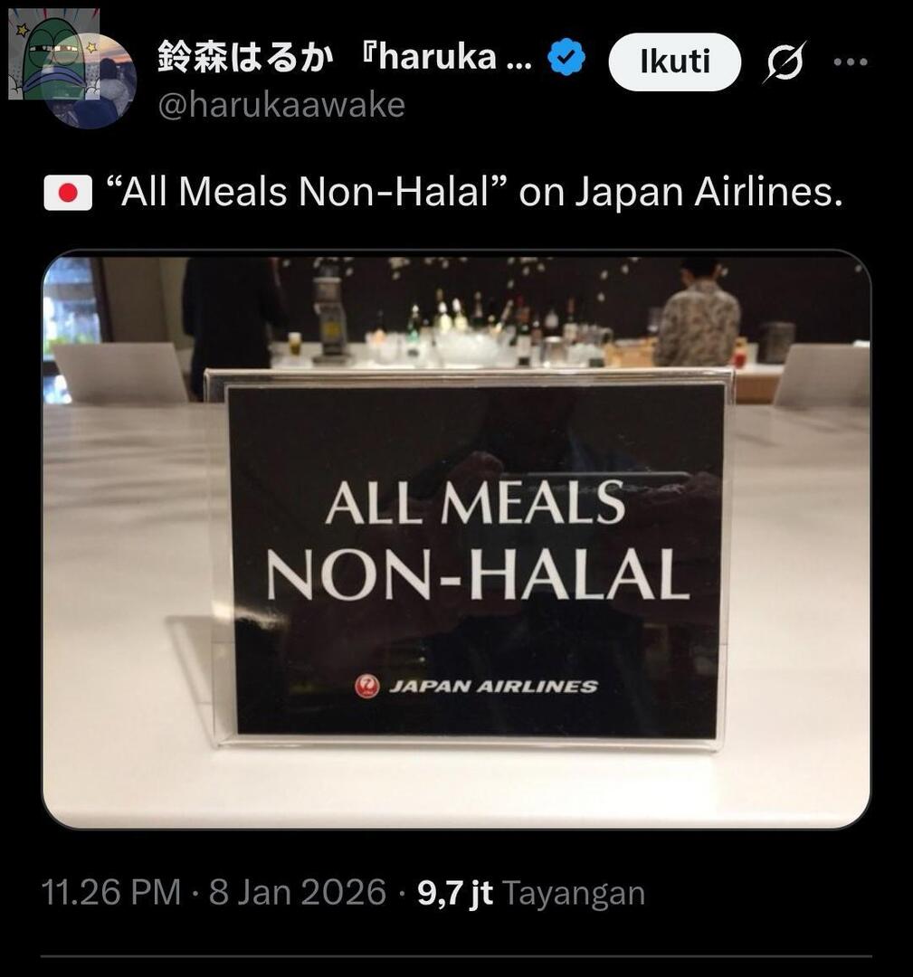 💚 Aku WNI yg tinggal di Jepang, dan jujur selama 2 tahun di sini, aku hampir ga pernah nemu warga lokal Jepang yg ributin soal makanan halal. Yg paling nyinyir justru akun2 Barat &amp; India di internet, mereka nyamar jd akun Jepang buat nyebarin propaganda anti-Islam.