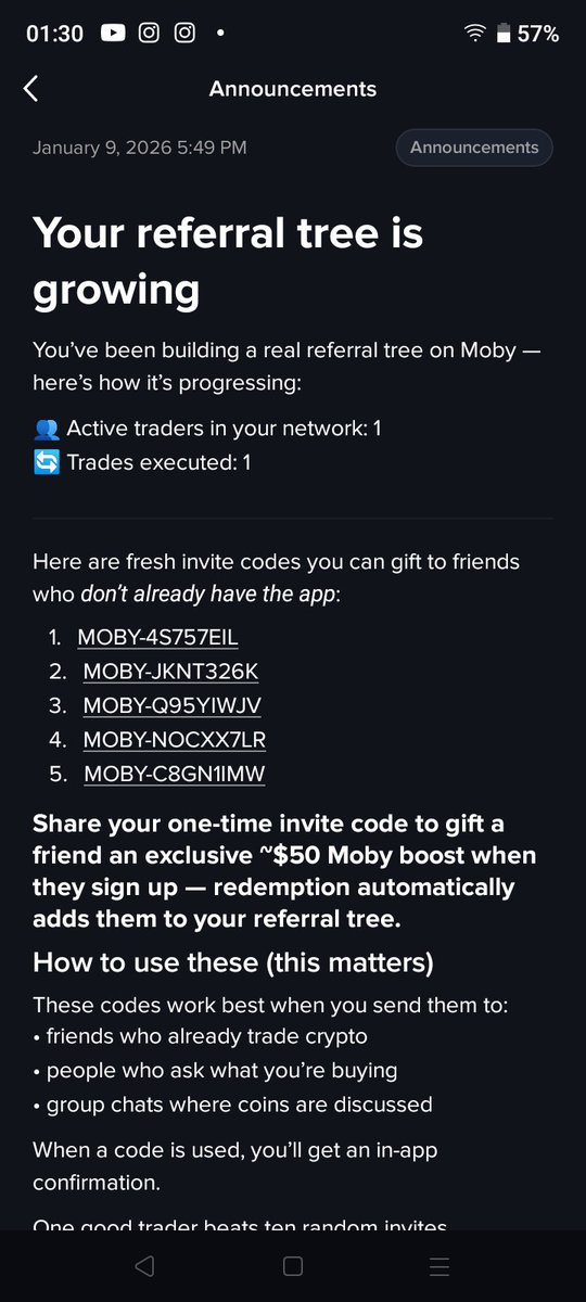 Technosevernet's tweet photo. $MOBY #AIRDROP ALERT! 🐋
 limited for 24 hours! 
Use my invite to:
Get $50 in $MOBY instantly
Qualify for $100+ deposit bonus 
Redeem your code here:  https://t.co/AQ9EwTCsnA
Then go to Rewards → Airdrop
MOBY-4S757EIL
MOBY-JKNT326K
MOBY-Q95YIWJV
MOBY-NOCXX7LR
MOBY-C8GN1IMW
#BTC https://t.co/BbuPrbZk7A
