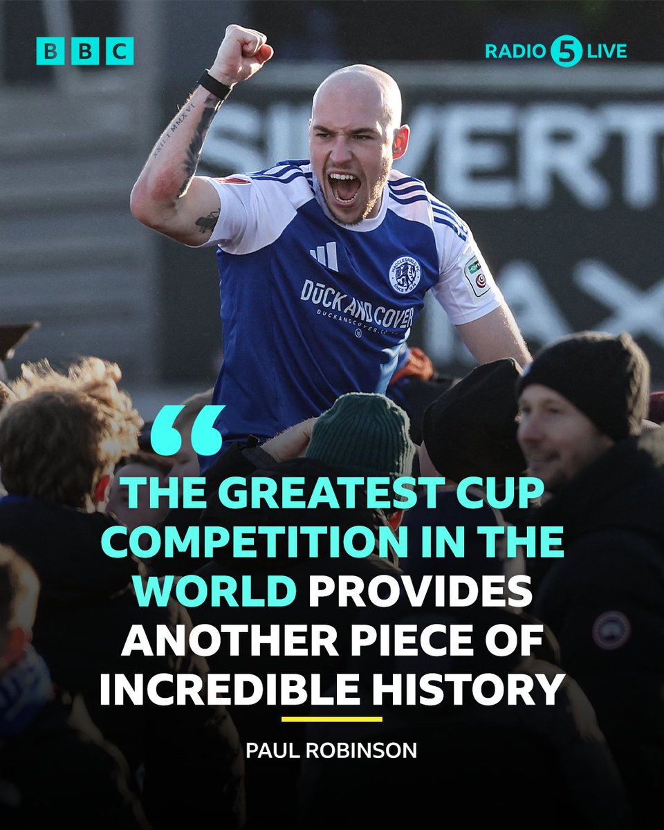 5liveSport's tweet image. The biggest shock in FA Cup history 🤯🏆

Sixth-tier Macclesfield knock out holders Crystal Palace 😮

📻 bbc.co.uk/5live
#BBCFootball #FACup
