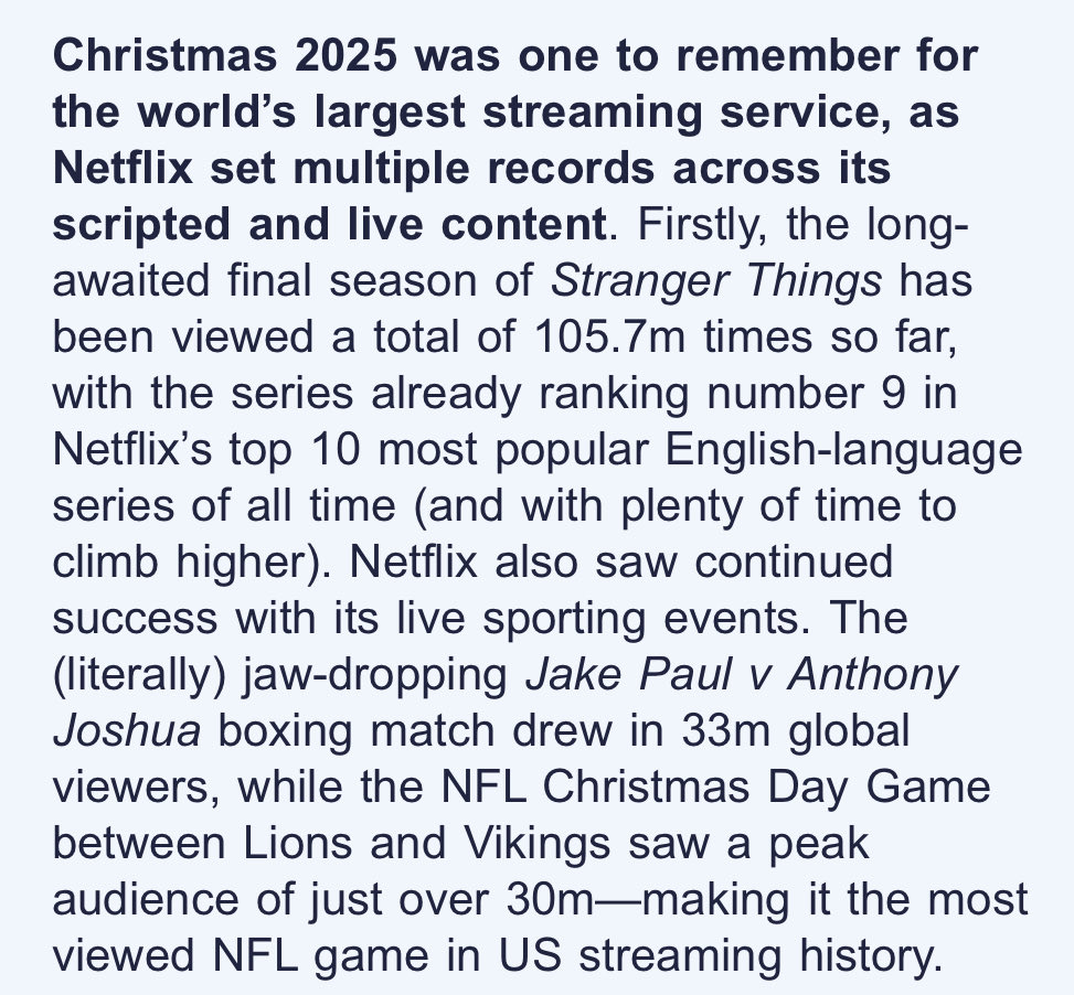 Netflix’in noel sezonu izlenmelerine dair bir kaç veri