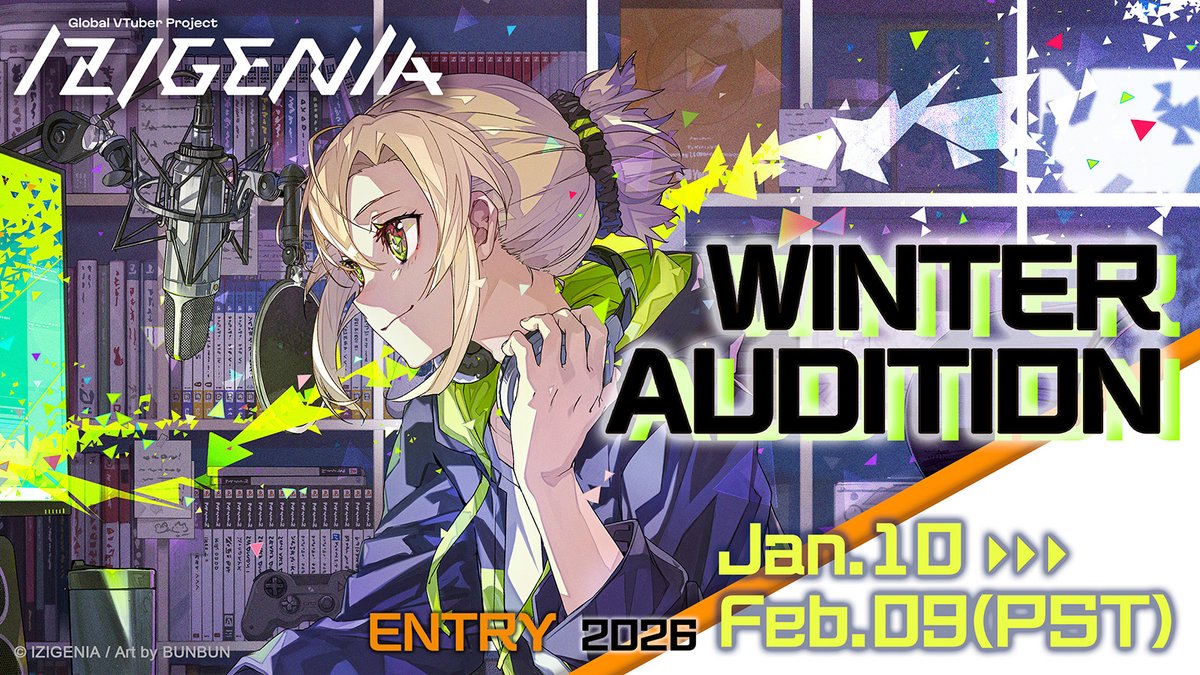 🔶 VTuber Project - IZIGENIA (IZI)🔶
Want a new stage as a VTuber?
Missed our last audition?
Izigenia Seasonal auditions are officially open.

First season: Winter Audition⛄️
🗓 Jan 10 – Feb 9, 2026 (PST)
More info on our official website.

#VTuber #ENVtuber