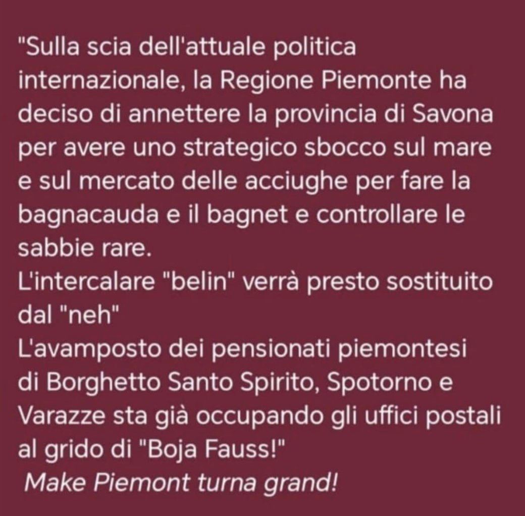 "Sulla scia dell'attuale politica internazionale", non posso non condividerlo: meraviglioso! 😂