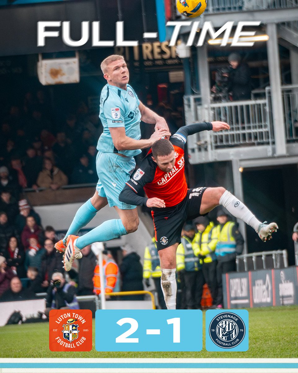 StevenageFC's tweet image. Full-time.⏰